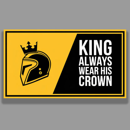 King always wear his crown -Sticker