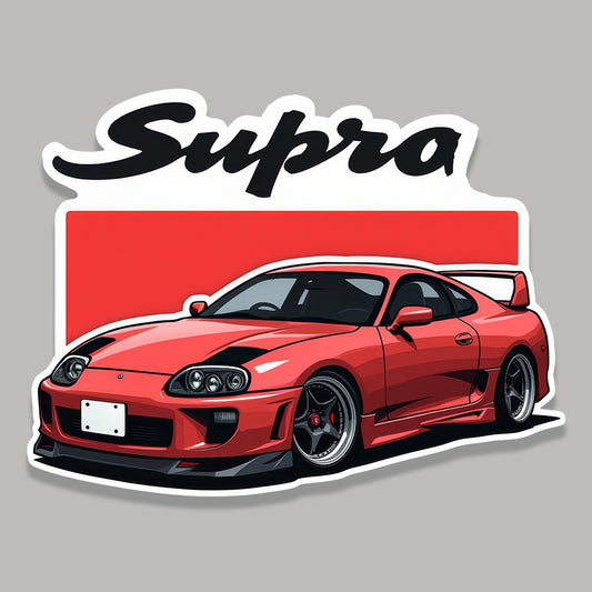 Supra Car Sticker