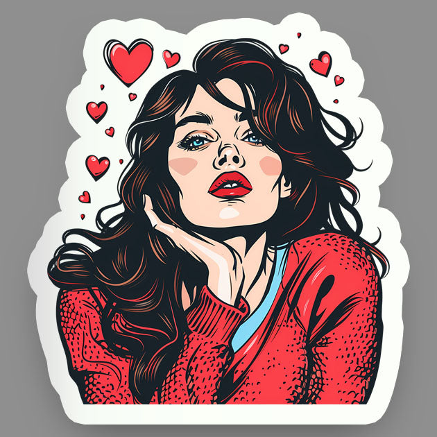 Romantic Vibes Art - Sticker