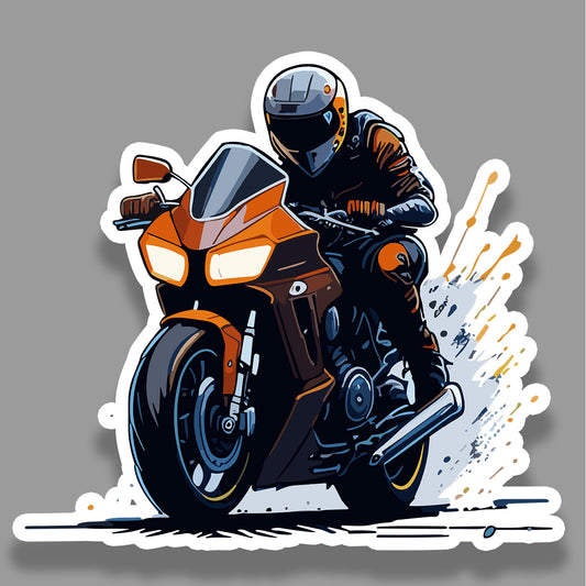 Bike Burnout Sticker