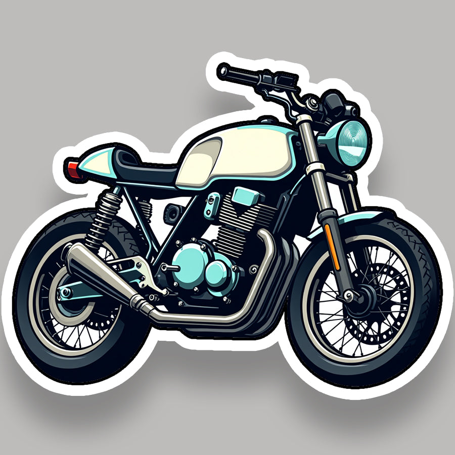Cafe Racer Motorcycles Sticker Cafe Racer GT Bike Sticker – GraFix Verse