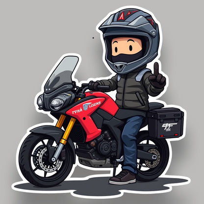 Biker Sticker
