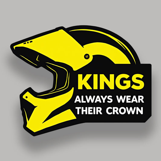 Kings always wear their crown - Sticker
