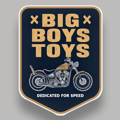 Big Boys Toys - Biker Sticker