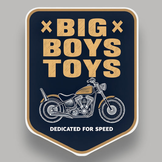 Big Boys Toys - Biker Sticker