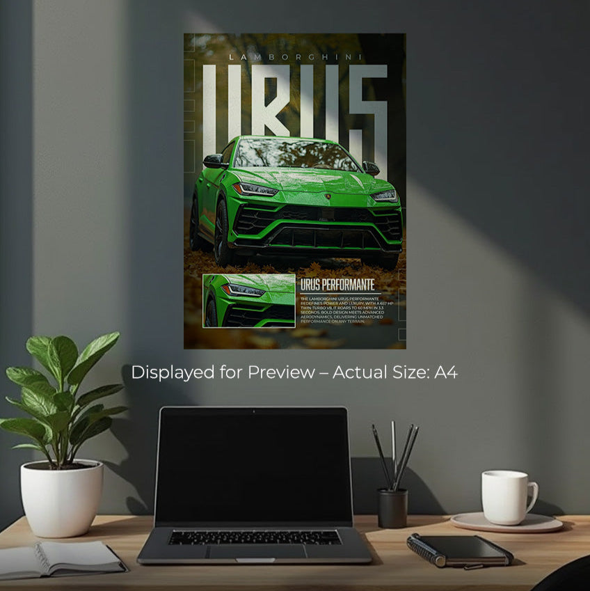 Super-SUV Silhouette Poster