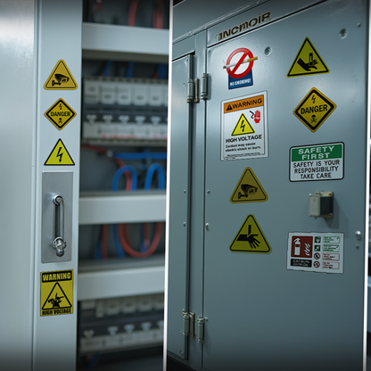 Rotating Blade Warning Sticker (Vertical)