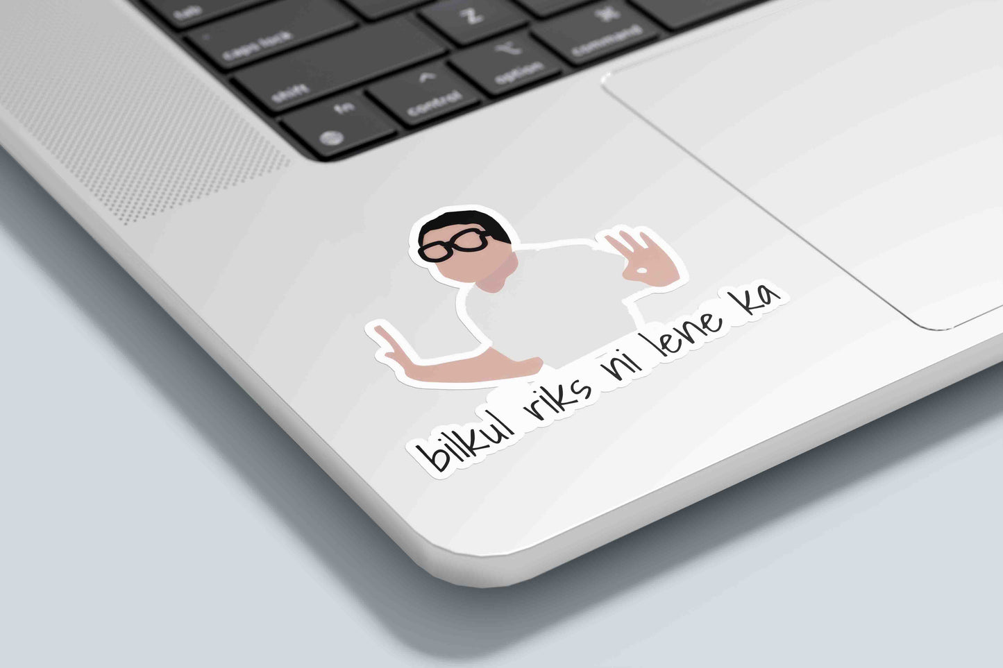 Bilkul Risk Nai Leneka - Babu Rao Doodle Sticker