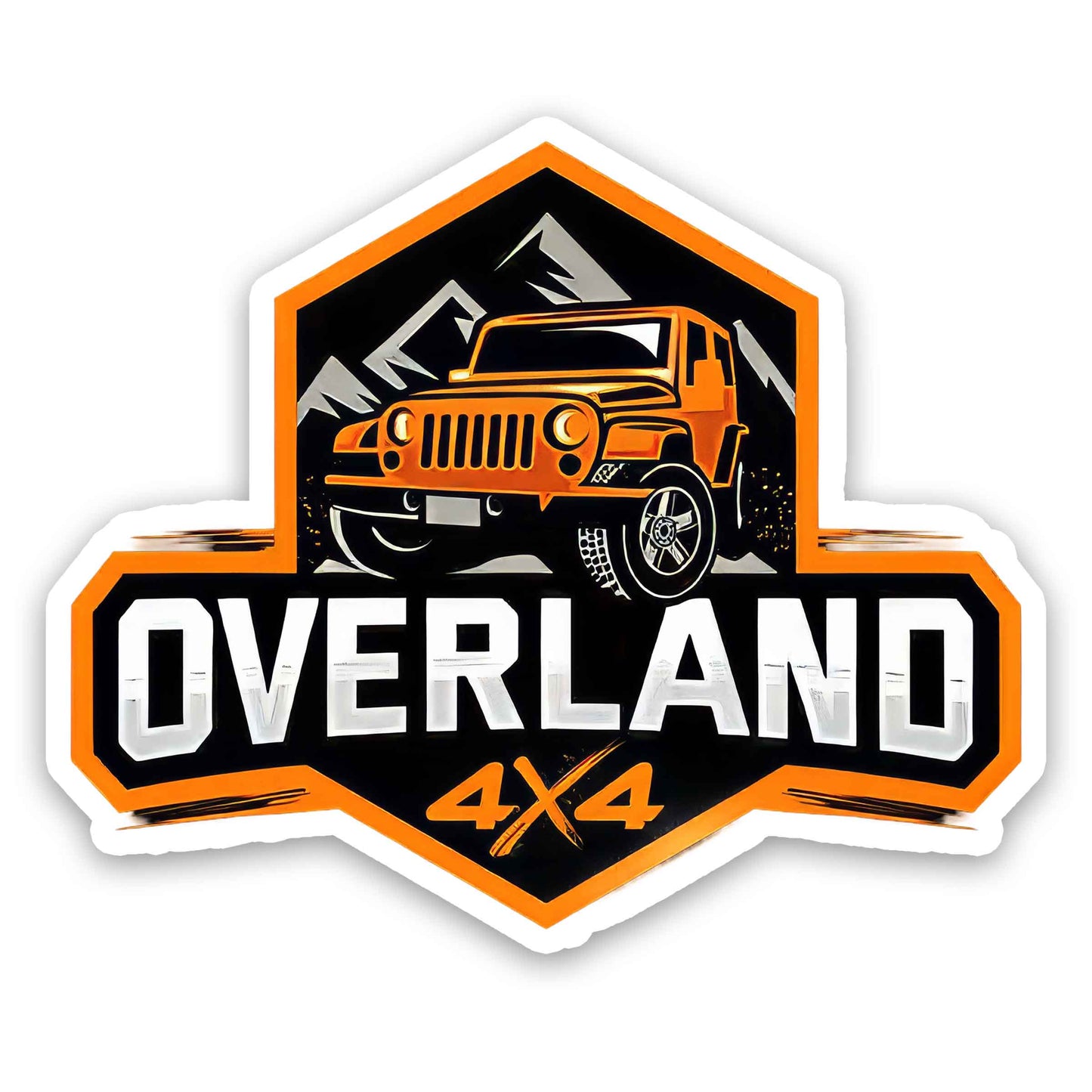 Overland 4x4 Car - Car Sticker