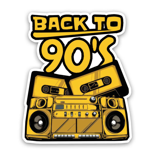 Back To 90's Kid Sticker