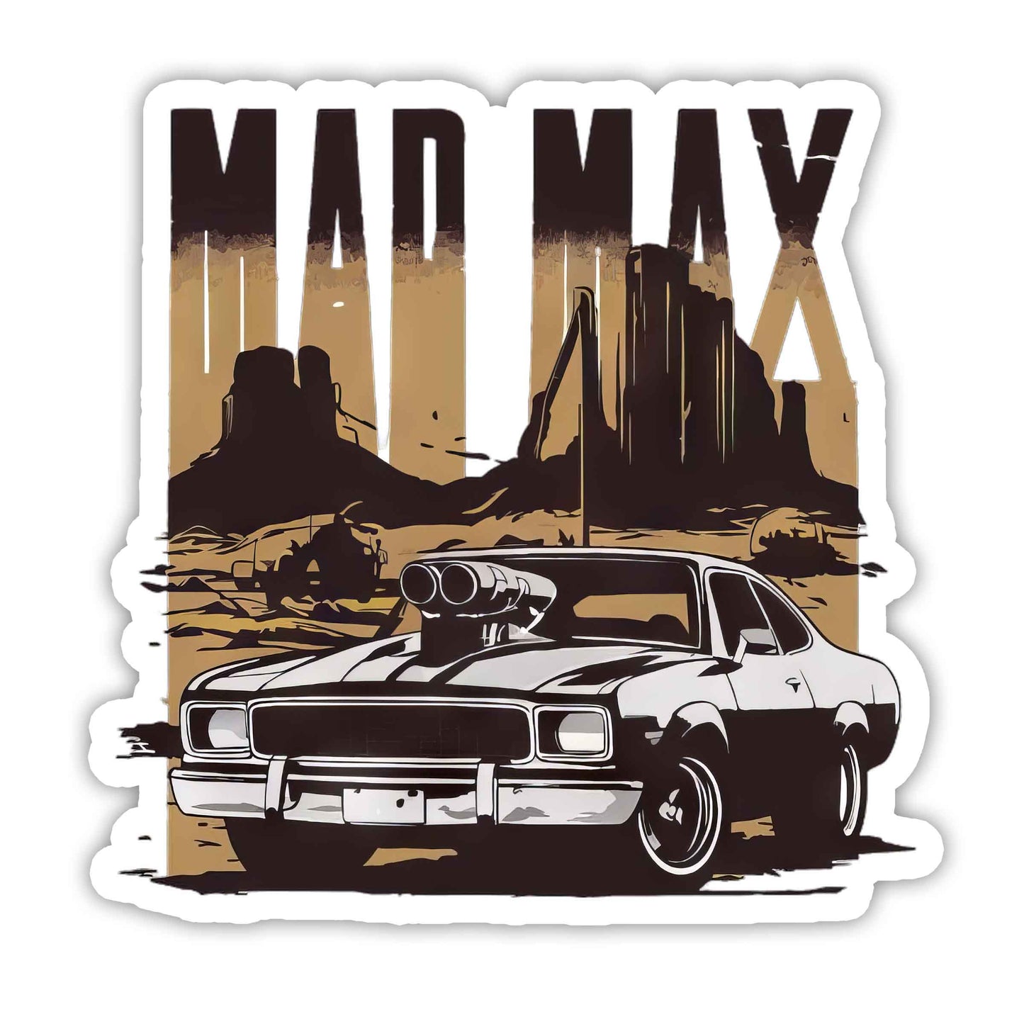 Mad Max V8 Interceptors Car Sticker