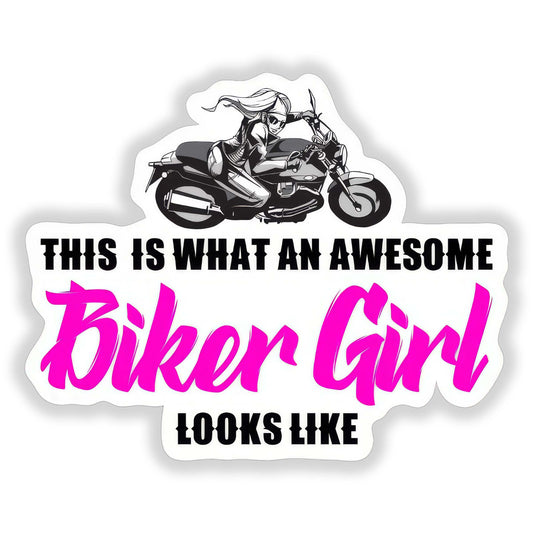 This is What An Awesome Biker Girl - Sticker