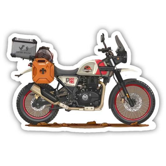 Adventure Touring Bike Sticker