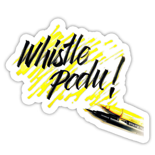Whistle Podu - Cricket Sticker