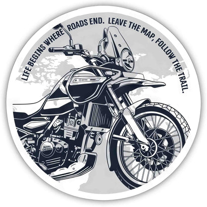 Adventure Touring Bike Sticker