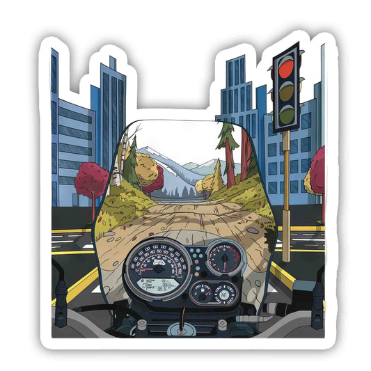 Adventure Bike Sticker
