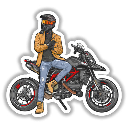 Biker Sticker
