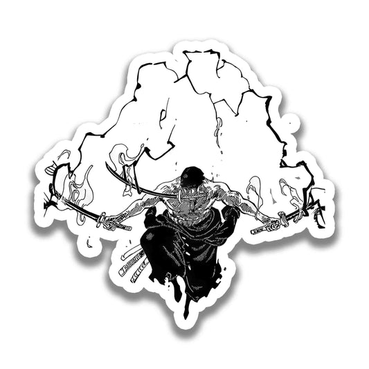 Zoro Roronoa Three Sword Style  - One Piece Sticker