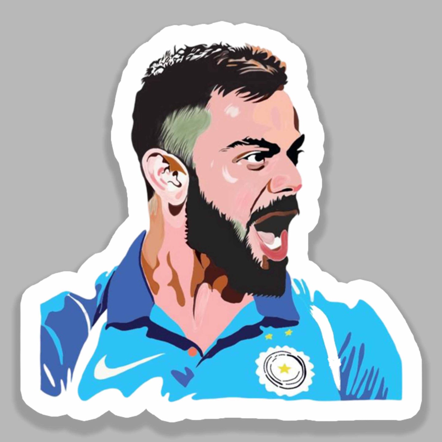 Virat Kohli Roar - Cricket Sticker