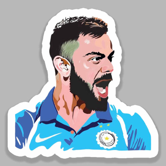 Virat Kohli Roar - Cricket Sticker
