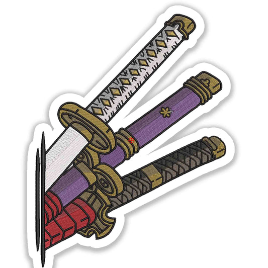 Zoro Roronoa Three Sword - One Piece Sticker
