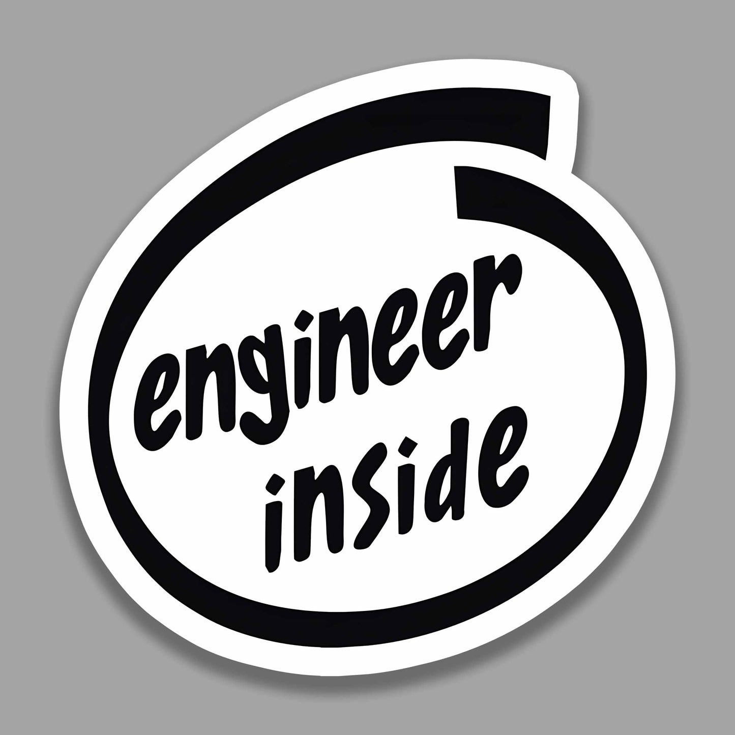 Engineer Inside Car Sticker