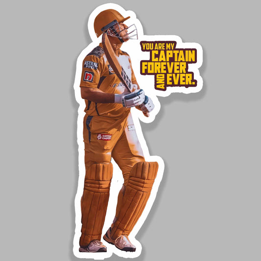 MS Dhoni CSK - Cricket Sticker