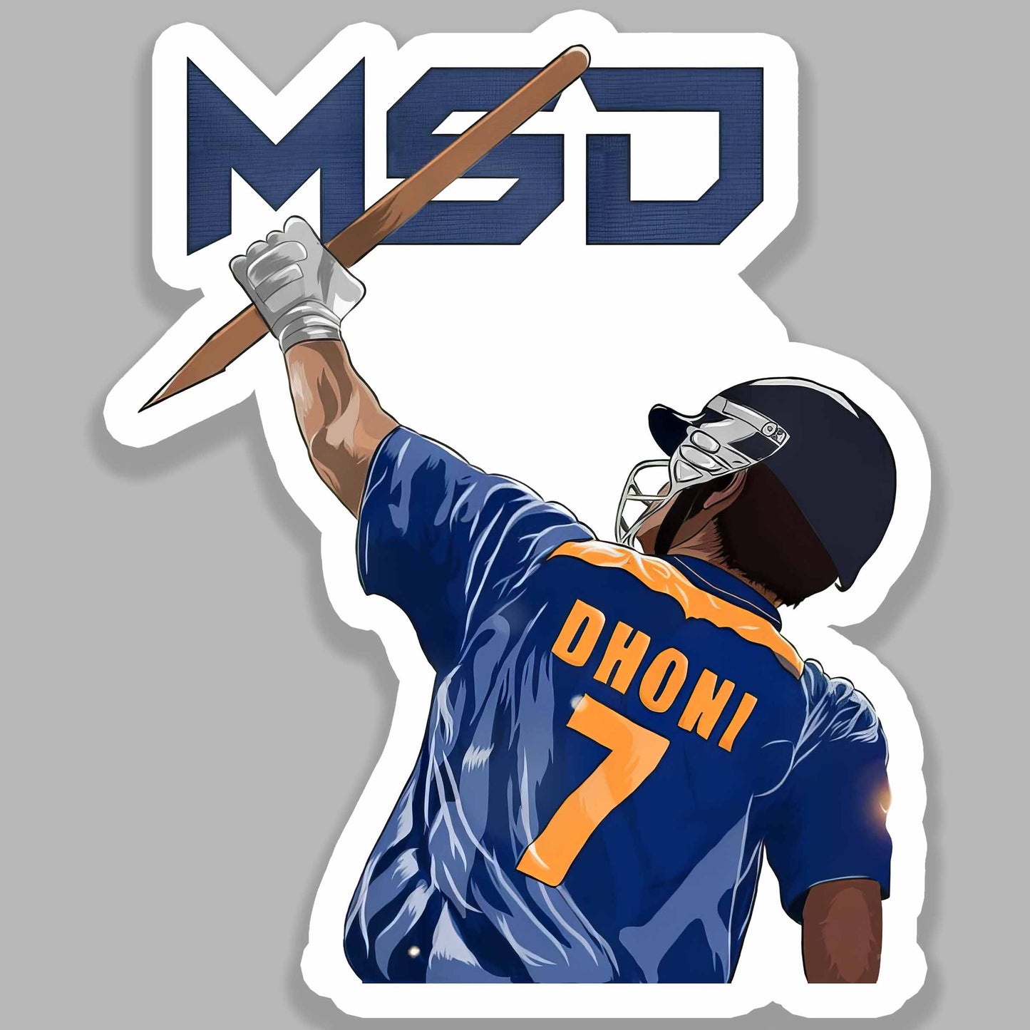 MSD CSK - Cricket Sticker
