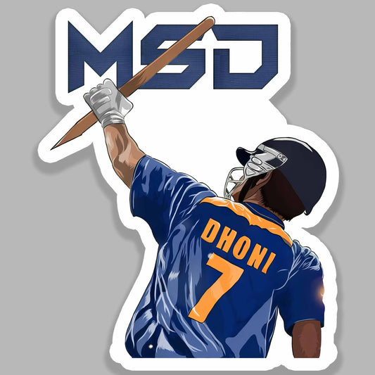 MSD CSK - Cricket Sticker