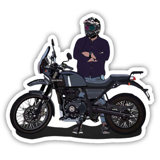 Adventure Touring Bike Sticker