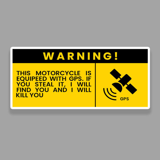 Warning: Motorcycle Equipped with GPS