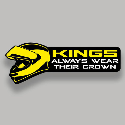 Kings always wear their crown - Sticker
