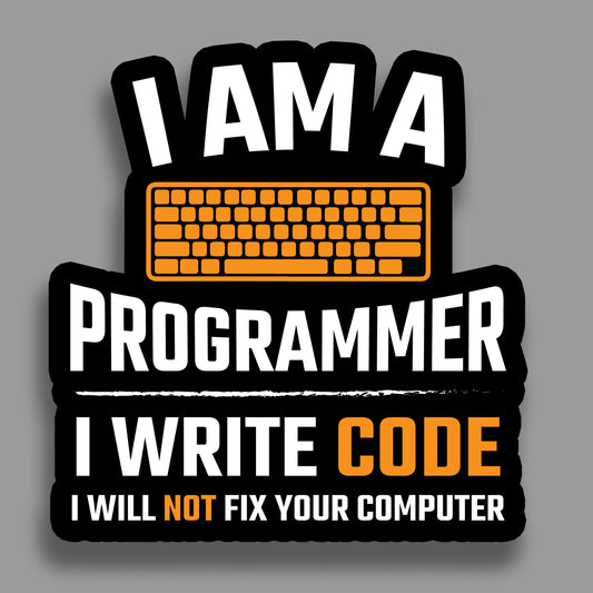 I am a Programmer - Sticker